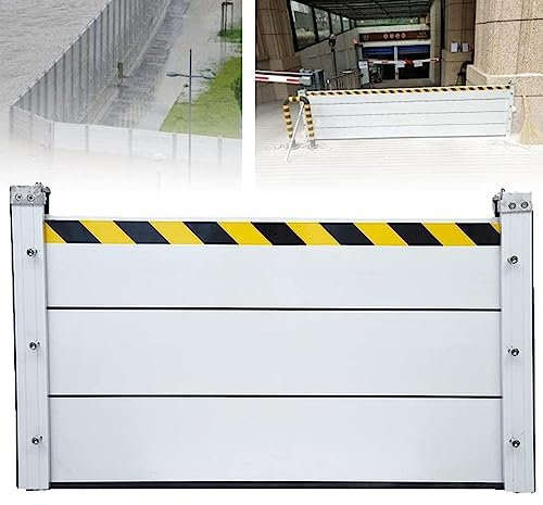 FGDIUCVN Aluminium-Hochwasserschutzsystem für Parkplätze, Einfahrtstor, Barrieren zur Verhinderung von Überschwemmungen, hohe Beständigkeit gegen Wasserdruck, einfache Montage und Demontage