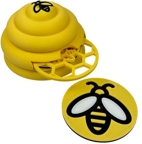 Made Happy Bee Coaster | Living Room Accessories & Decorative Home Accessories | New Home Gifts & Bumble Bee Gifts For Women | Coffee Table Decor & Kitchen Accessories | Quirky Home Decor