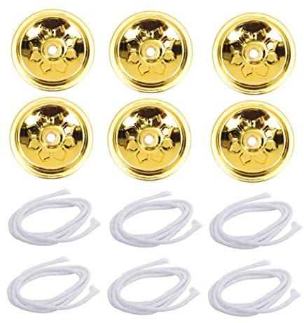 TOGEVAL Mecha De Bola Flotante para Lámpara De Aceite Duradera y Resistente para Camping y Uso Quemador De Alcohol Mechas De Repuesto para Lámparas De Aceite