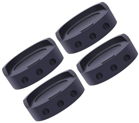 MARCBUSE Paquete de 4 alfombrillas antivibraciones para proteger el suelo de electrodomésticos como lavadoras y neveras para mantener la estabilidad