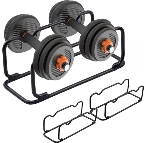 2 Stück Hantelständer Kurzhantel Ständer - 30x11x10cm Langhantelständer | Multifunktionale Hantelablage Klein 30 x 11 x 10 cm für Kurz- und Langhanteln im Fitnessstudio zu Hause