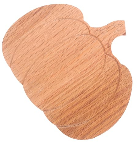 COLLBATH Tabla De Embutidos De Halloween Pequeña De Madera Forma De Calabaza para Cortar Queso Carne Pan y Verduras De