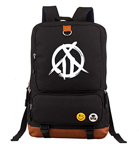 WANHONGYUE Koutetsujou no Kabaneri Anime Luminoso Bolsos Mochila para Portátil Bolsa para la Escuela Estudiantes Backpack