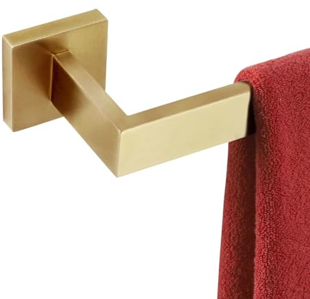 KOKOSIRI B4003BG-L20 Barra portasciugamani da 50,8 cm, barra portasciugamani per bagno, cucina e stoviglie, supporto per asciugamani da parete, in acciaio inox, oro spazzolato
