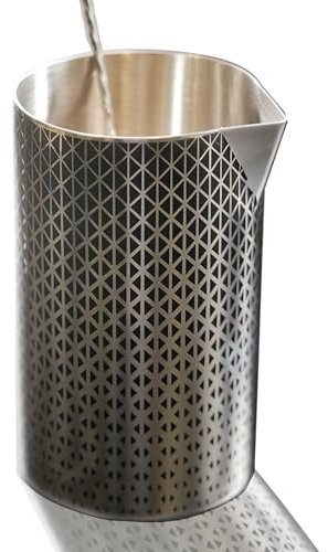 Kidia Verre à Mélange Double Paroi en Acier Inoxydable 621 ML avec Boîte en Bois pour Cocktails