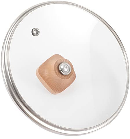 LIFKOME Tapa De Olla De Vidrio Templado Transparente Tapa Práctica Para Sartenes Antiadherentes Para Ollas Domésticas Para Cocina Familiar