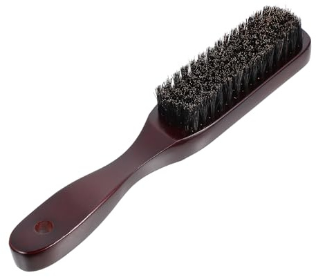 MUSISALY Schwarze Gesichtsreinigungsbürste für Männer Ergonomisches Design Leichte Kunststoffausführung Professioneller Salonstil für Bart und Gesichtspflege