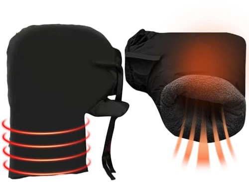 Generisch Bar-Fäustlinge, Rollator Handwärmer, Lenkerhandschuhe Fahrrad, Winddichte Motorrad-lenkerhandschuhe Für Den Winter, Lenkerabdeckungshandschuhe Für Motorrad-Mountainbikes, Klappfahrräder