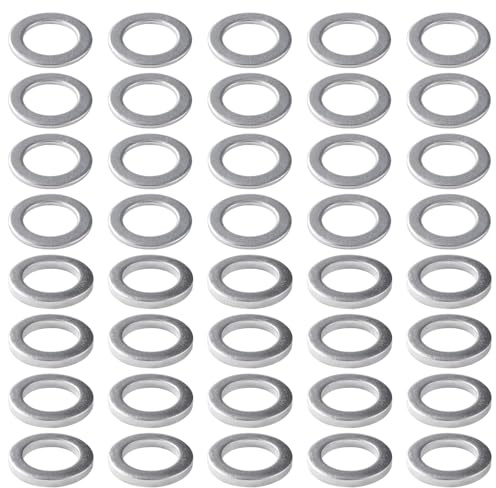 YIXISI 40 Piezas Arandelas para Bisagras de Puertas 10.2x15x1/2 mm - Anillos de Acero al Carbono para Habitación
