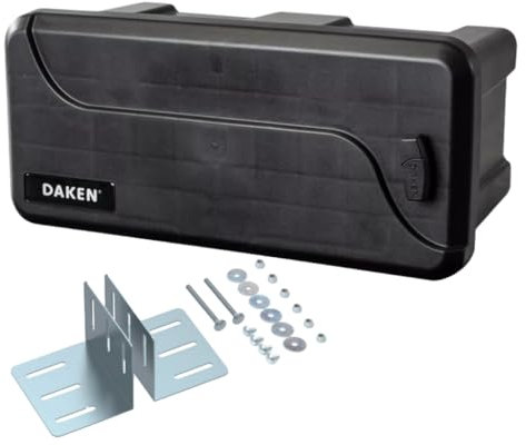 Daken Blackit 1 boîte à timon - 550 x 250 x 295 mm - En plastique - Noir - Avec support carré