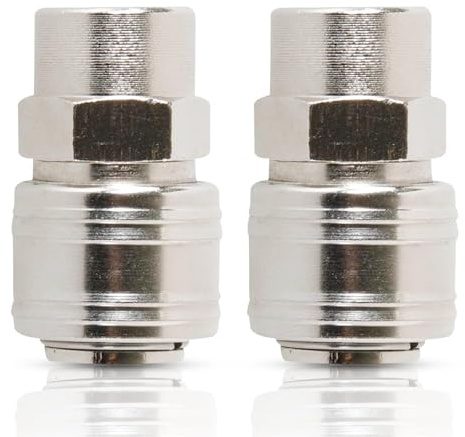 Dapetz ® Euro Air Line Fitting Quick Release Push Fit for Compressor Air Hose 1/4 BSP Female Thread