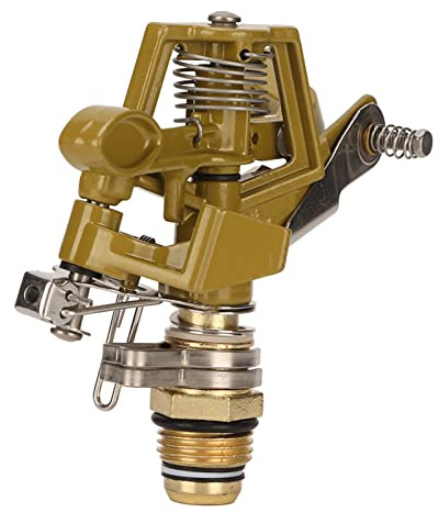 G1 / 2 mâle mâle Sprinkler têtes à 360 degrés rotatifs Lourds Lourds en Alliage Zinc Imposnler Sprinkler Motif de pulvérisation réglable 15m Plage pour l'irrigation du Jardin de