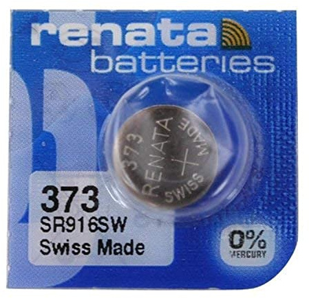 Renata SR916SW Batterie 373 , silberfarben, 1,55 V, hergestellt in der Schweiz, 373