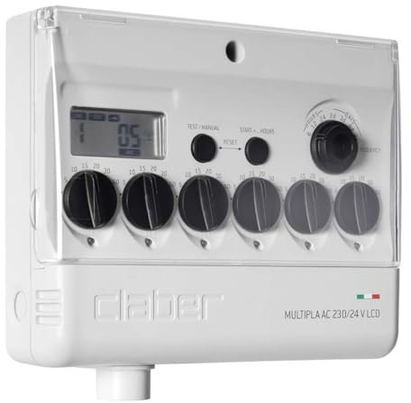 Claber D80580000 - Programador multipla con display corriente alterna 220/24v