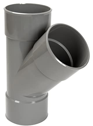 culotte simple pvc - femelle / femelle - 45 degrés - diamètre 80 mm - nicoll br144