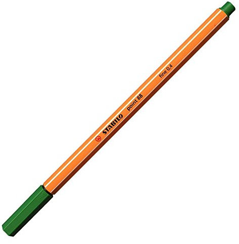 Stabilo Point 88 Fineliner Grün 10 Stück.