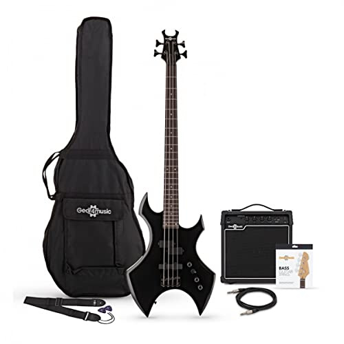 Harlem X Heavy Metal basgitarr med 15W Gear4music