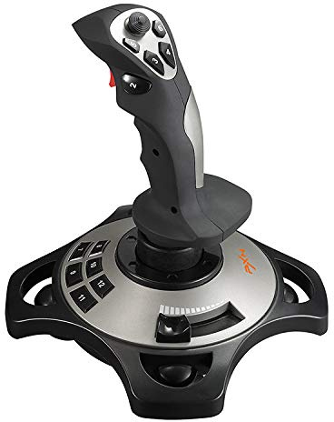 TECH DISCOUNT Joystick Jeu Manette Simulateur Pc de Vol Simulation Avion Controle Pro Combat Aerien Cockpit Pilote Amateurs USB Réaliste
