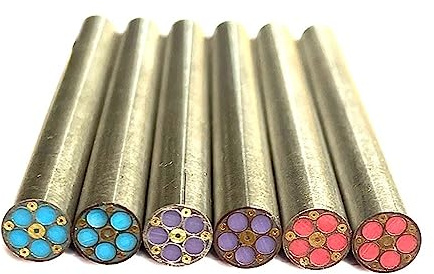 NETFEN Rivets, Rivets À Broches De Mosaïques De Remplissage en Résine Colorée De 6 Mm, for Matériel Décoratif De Poignée De Couteau 1PCS (Color : Blue)