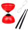 Zevmi Profi Diabolo mit Kugellager Jonglierset: Freizeitsport Diabolo Kinder Jonglierspielzeug mit Handstäben, Diabolo-Saiten ideal zum Verschenken für Kinder, Erwachsene und Anfänger