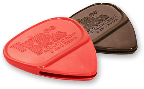 Twin Picks Doppel-Plektrum – Mix Pack – Akustik + E-Gitarre – Entdecke jeden Klang