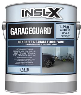INSL-X GarageGuard 1-Part Concrete & Garage Floor Paint Welded Gray, Gallon