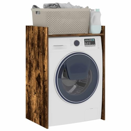 vidaXL Tvättmaskinskabinet Rökt ek 67,5 x 48 x 97 cm Konstruerat trä