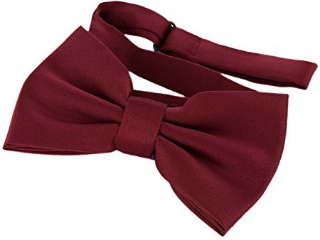 DonDon Fliege Schleife Bordeaux rot bereits gebunden verstellbar