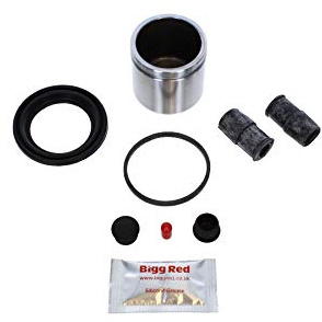 Bigg Red - Front Brake Caliper Repair Seal Kit & Piston - Compatible with Vauxhall Astra A4 2.5 Tdi, 1.8 T Quattro, Superb, Vauxhall, Astra, Zafira, Avensis, Passat