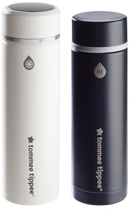 Tommee Tippee GoPrep™ Formula Feed Maker Set, Prepares the Perfect Formula Baby Bottle in 2 Minutes, Portable, Hot and Cool Flasks with LED Digital Temperature Display
