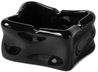Aschenbecher Keramik-Aschenbecher, Desktop-Aschenbecher, unregelmäßige Form, einzigartiges Design, Aschenbecher for Zimmer, Restaurants, Balkon, Gärten oder for Aufstellen von Süßigkeitenschlüsseln us
