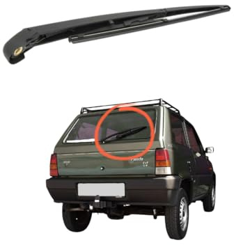BRACCIO+SPAZZOLE TERGI LUNOTTO TERGICRISTALLO COMPATIBILE CON FIAT PANDA 141 DAL 93 AL 2003