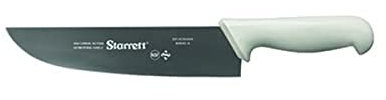 Starrett Professional Stainless Steel Chefs Kitchen Knives - 10-inch (250 mm) - Wide Straight Profile, White
