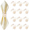 Oenothera 12 Pièce Rond de Serviette de Table, Ronds De Serviette en MéTal Creux, pour Thanksgiving Party, FêTe De Mariage, DéCoration De Table à Manger