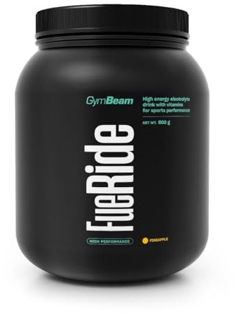 GymBeam Fueride Isotonic Drink, Integratore Sportivo di Sali Minerali, Bevanda agli Ioni Ricca di Vitamine, Minerali, Glucosio e Fruttosio, Ristora Energia e Liquidi (800 g, Pineapple)