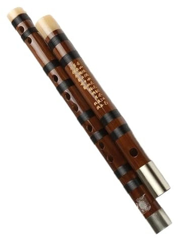 Traditionelle Handgefertigte Zweiteilige Bambusflöte Dizi Aus Traditionellem Holz Für Anfänger Und Musikliebhaber (Color : E)
