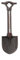 Gartenthermometer Schaufel aus Gusseisen H 22 cm - Außenthermometer Gusseisen analog - Thermometer Antik Garten - Wandthermometer Garten (Schaufel H 23,5 cm)