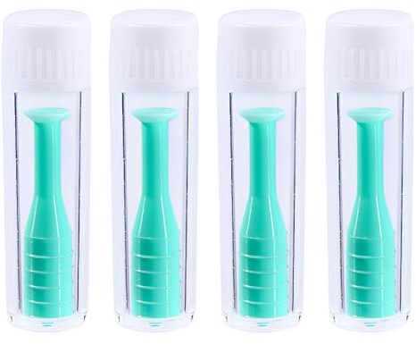MYSUNBAR Contact Lens Insertion Aid, Pack of 4 Silicone Contact Lenses Suction, Contact Lens Remover, Contact Lens Suction for Hard Lenses and Soft Lenses, multicoloured, Pocket organiser