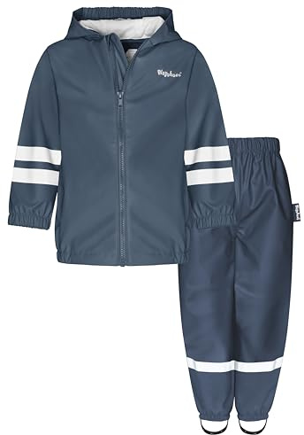 Playshoes Unisex Kid's Basic Rain Suit, Uni Bund Marine, 140