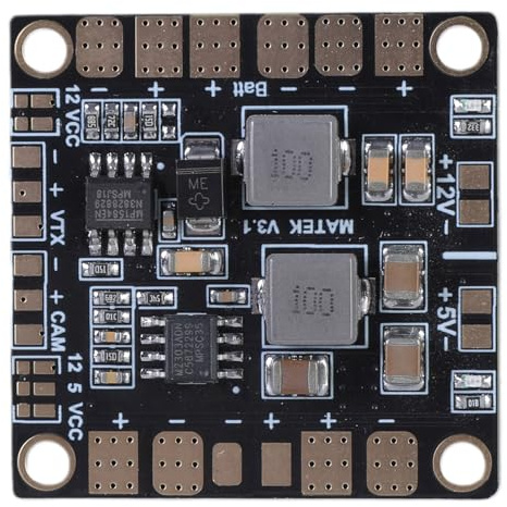 Matek Power Hub - Placa de distribución de energía con doble salida BEC de 5 V y 12 V y eficiente para Quadcopter Quadcopter