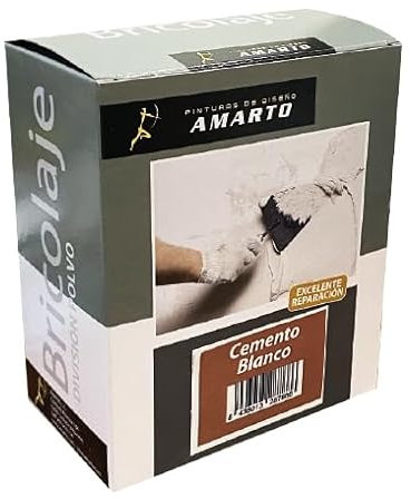 Materiales en polvo para pequeñas reparaciones en el hogar,cemento blanco,cemento cola,yeso,escayola y masilla en polvo (Cemento Blanco, 1,5 kg)