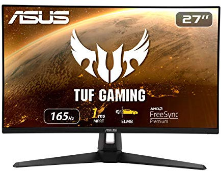 ASUS TUF Gaming VG279Q1A - 27 Zoll Full HD Monitor - 165 Hz, 1ms MPRT, FreeSync Premium - IPS Panel, 16:9, 1920x1080, DisplayPort, HDMI