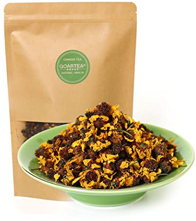 GOARTEA Snow Chrysanthemum Tea - 100g / 3.5oz Premium Grade - Natural Dried Snow Chrysanthemum Flower Herbal Tea Loose Leaf - Caffeine-free