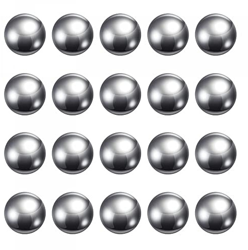 sourcing map 50pcs 16mm Carbon Steel Bearing Balls Precision Polished