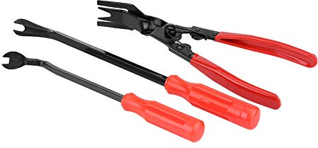 Eacteur Rivet,Pince A Degrafer,Nietzange Anststoff,Outil Ecarteur Clips,Pince À Clip De Garniture,Outile Rembourrage,Outile De Panneau Autoe,3Pcs Rivete Garniture De Porte Clips Pinces E