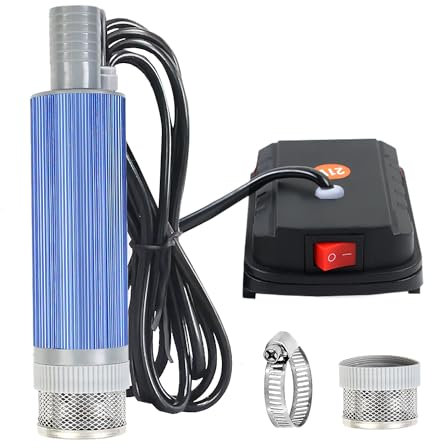 TIHOOK 38mm Submersible Water Pump for Makita BL 18V Battery, 100W Diesel Pump with Filter Mesh, for Vehicle & Marine Boat