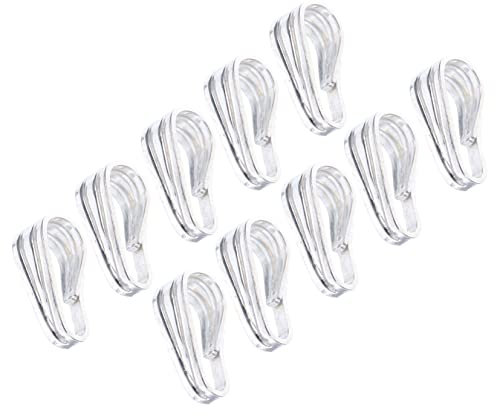 Gogogmee 10Stücke Anhänger Verschlüsse für Diy Schmuckherstellung Edelstahl Kettenverschluss Schmuckanhänger Verbindungsschnallen Anhänger Connectoren für Halsketten und Armbänder