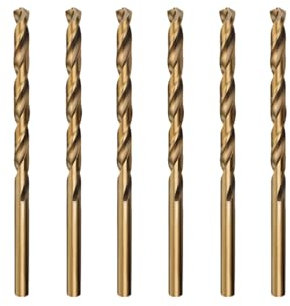 Misuyue 6pcs M35 Foret Cobalt Metal Hélicoïdaux, 1.5mm HSS Forets Meche Metal Professional pour Inox Alliage Alliage de Haute Température Titane Cuivre Fer