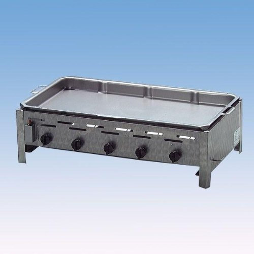 Gasgrill/Gastrobräter 5-flammig mit Pfanne