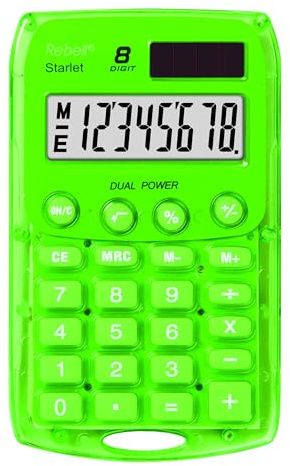 Rebell Starlet calculadora de bolsillo - Verde